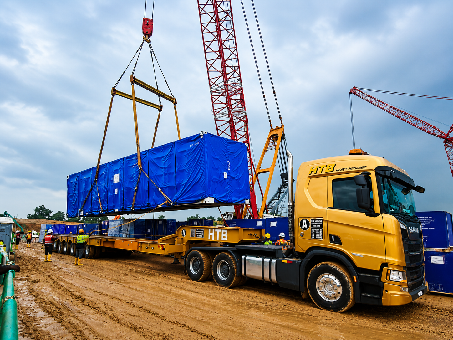17m data centre genset oversized transport Johor Malaysia