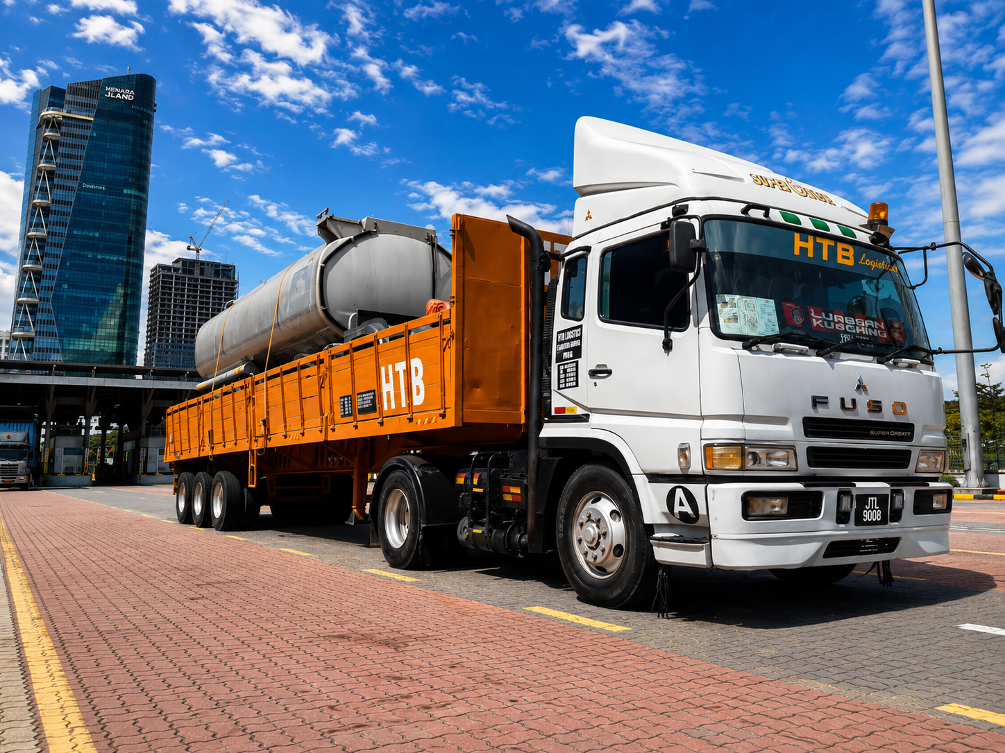 cargo open truck transport Malaysia